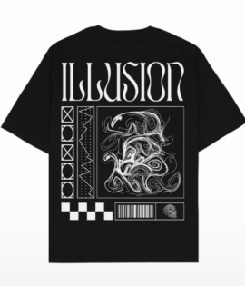 Illusion Black Oversized