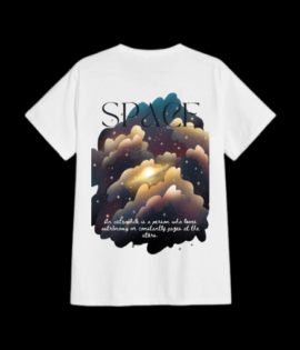 Space T-Shirt Oversized White